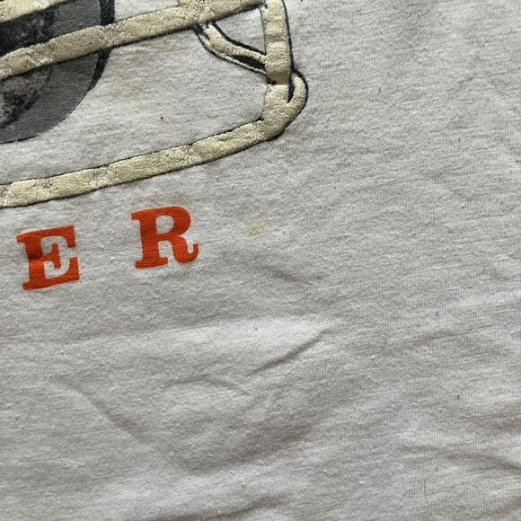 Vintage 90s Denver Broncos Graphic T-Shirt Single Stitch Youth M 100% Cotton - Picture 4 of 9